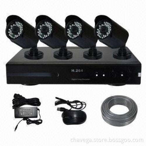 FHD 720P 1.0MP 4CH Wi-Fi, 3G, NVR & IP Camera Kit